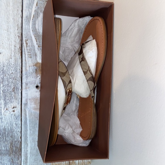 COACH NIB Sommer Flip Flop Sz 9.5 - Picture 5 of 6